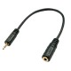 Lindy 35698 câble audio 0,2 m 2,5 mm 3,5mm Noir