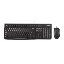 Logitech MK120 clavier Souris incluse Bureau USB Français Noir