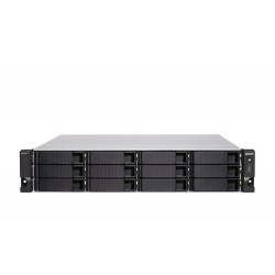 QNAP TS-h1283XU-RP NAS Rack (2 U) Intel Xeon E E-2136 128 Go DDR4 0 To QuTS hero Noir