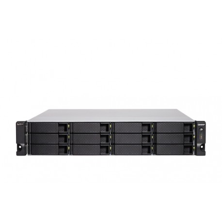 QNAP TS-h1283XU-RP NAS Rack (2 U) Intel Xeon E E-2136 128 Go DDR4 0 To QuTS hero Noir