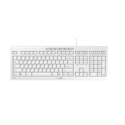 CHERRY STREAM clavier Bureau USB QWERTY Anglais américain Blanc