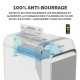 Fellowes LX Series Powershred LX221 destructeur de papier Découpage par micro-broyage 65 dB Blanc