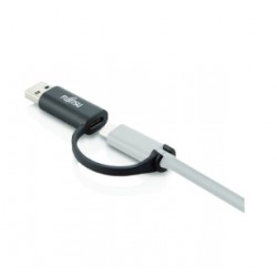 Fujitsu S26391-F6058-L102 changeur de genre de câble USB A USB C Noir